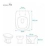 Tampa De Vaso Sanitário Poliéster Fit / Versato Celite - 2