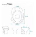 Ver imagem 2 de Tampa de Vaso Sanitário Poliéster Aspen para Deca Gelo Clean