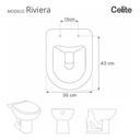Ver imagem 2 de Tampa de Vaso Sanitário Laqueado Riviera / Smart Bco Celite