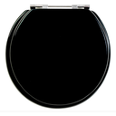 Ver imagem 1 de Tampa de Vaso Sanitário Laqueado Universal / Oval Preto