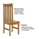 Ver imagem 6 de Conjunto Sala de Jantar Mesa 220cm Retangular e 8 Cadeiras 100% Madeira Maciça Creta Espresso Móveis Marrom/Nogueira