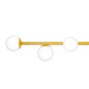 Ver imagem 3 de Pendente Jabuti Seven na Cor Dourado com Globos Brancos Fosco para 7 Lâmpadas G9 de LED
