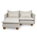 Ver imagem 3 de Sofá Modular 2 Lugares com Chaise e Pé Bolinha Sôma CabeCasa MadeiraOriginals