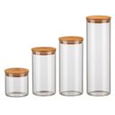 Ver imagem 1 de Potes Herméticos Porta-Mantimentos com Tampa de Bambu Electrolux - 4 unidades