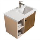 Ver imagem 3 de Gabinete P Banheiro C Espelheira e Cuba Adonis Perola Ripado Ofertamo