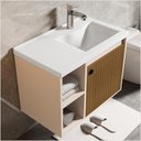 Ver imagem 4 de Gabinete P Banheiro C Espelheira e Cuba Adonis Perola Ripado Ofertamo