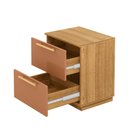 Ver imagem 3 de Mesa de Cabeceira Bernec 50cm Nature/caramelo - Sallar Home