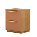 Ver imagem 2 de Mesa de Cabeceira Bernec 50cm Nature/caramelo - Sallar Home