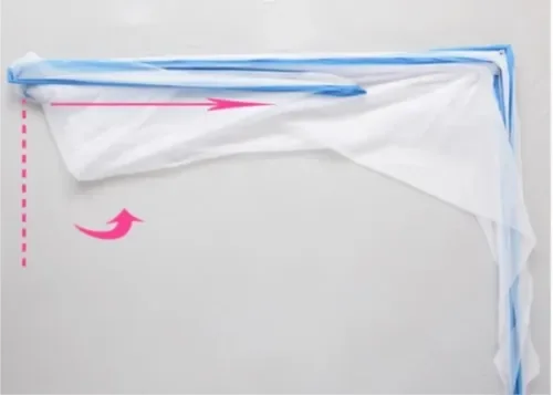 Tela Mosquiteiro Cama Casal Dobrável Portátil E Pratica - 3