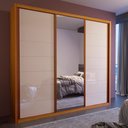 Ver imagem 1 de Guarda Roupa Casal Fusion c/ Esp. 3 Portas 4 Gavetas Naturale/Off