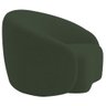 Kit Sofá 3 Lugares 180cm e Poltrona Orgânica Luxo Recepção Amore Linho Verde - 13