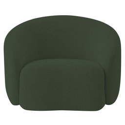 Kit Sofá 3 Lugares 180cm e Poltrona Orgânica Luxo Recepção Amore Linho Verde - 11