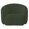 Kit Sofá 3 Lugares 180cm e Poltrona Orgânica Luxo Recepção Amore Linho Verde - 11