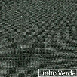 Kit Sofá 3 Lugares 180cm e Poltrona Orgânica Luxo Recepção Amore Linho Verde - 5