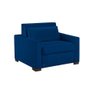 Sofa Cama Solteiro Sofia 1 Lugar 110cm Talento Móveis Azul - 2