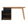 Escrivaninha Pr Estilo Retrô Moderno Cor Preto / Cumaru - 3
