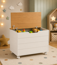 Ver imagem 4 de Baú Toy Matic Móveis Off White Freijó 51481 Quarto Infantil Bebe