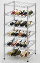 Ver imagem 3 de Estante Garrafeira de Aco para Vinhos 6 Prateleiras - Cromada