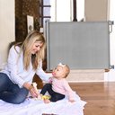 Ver mais imagens de Portão Retrátil de Segurança Momcozy 71” X 33” Cinza para Bebês e Pets