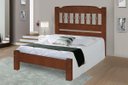 Ver imagem 1 de Cama Queen Size Roma de Madeira Maciça Tauari - Cor Castanho