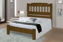 Ver imagem 1 de Cama Queen Size Roma de Madeira Maciça Tauari - Cor Imbuia