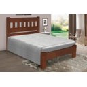 Ver imagem 1 de Cama de Casal Marrocos de Madeira Maciça Angelim Pedra/tauari - Cor Castanho