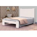 Ver imagem 1 de Cama de Casal Dubai de Madeira Maciça Angelim Pedra/tauari - Cor Branco
