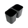 Escorredor de Louças 9 Pratos Preto Fosco Mor Compacto com Bandeja Porta Talher - 12
