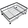 Escorredor de Louças 9 Pratos Preto Fosco Mor Compacto com Bandeja Porta Talher - 14