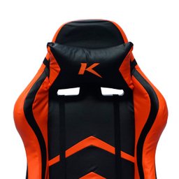 Cadeira Gamer Ktrok Ktrone Giratória Retrátil - Laranja - 5