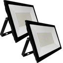Ver imagem 1 de Kit 2 Refletor Led Slim 100w 6500k Ip65 Branco Frio Ourolux