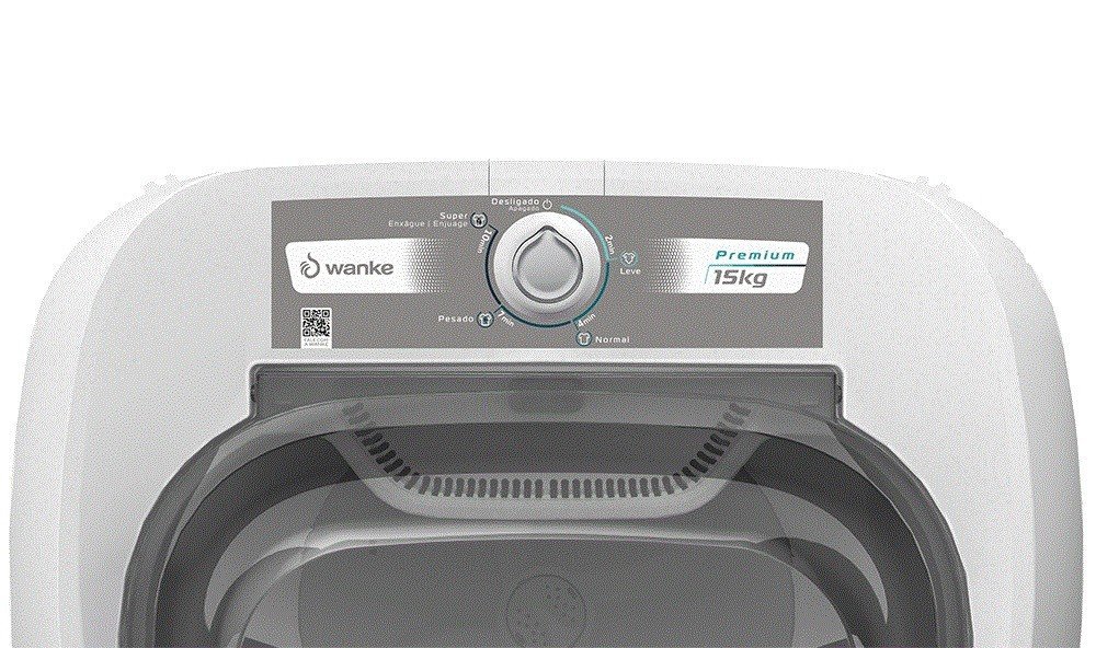 Lavadora de Roupas Semiautomática Premium - 15 Kg - Branca - Wanke - 4