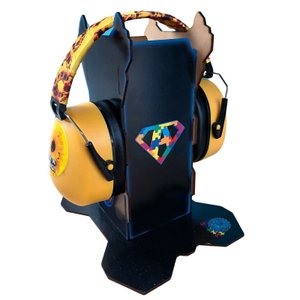 Abafador de Ruido Amarelo para Autistas e Atipicos 25 Db com Suporte Infinity Black