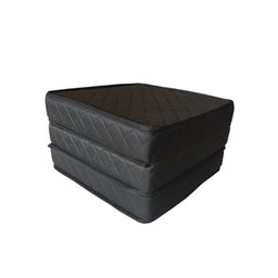 Puff Multiuso Solteiro Preto 3em1 D33 1,80x0,60x0,10 - 3