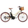 Bicicleta Elétrica Aro 26 Retrô 350W Shimano Cesta de Vime - 1