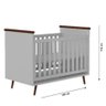 Quarto Infantil Completo com Guarda-Roupa e Cômoda e Berço Bia C/Cinza Pé Retrô - 2