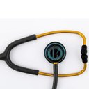 Ver imagem 2 de Estetoscópio Adulto e Pediátrico INOX Duplo BLACK ES1523 Eternity - BIC