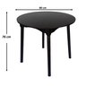 Jogo de Jantar Colonial Brisa Mesa 90 Cm + 04 Cadeiras Preta Rustico - 2