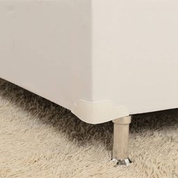 Kit com 12 Pés para Cama Box ou Baú Queen King Plástico Ultra Resistente Varian Cromado 13cm Altura - 3
