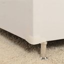 Ver imagem 3 de Kit com 12 Pés para Cama Box ou Baú Queen King Plástico Ultra Resistente Varian Cromado 13cm Altura
