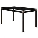 Ver imagem 3 de Jogo de Mesa Malva Vidro Preto 140 cm com 6 Cadeiras 118 Preto Rattan Artefamol
