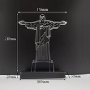 Ver imagem 2 de Luminária LED Decoração Mesa Sala Setup Cristo Redentor Rio de Janeiro Cores