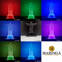 Ver imagem 3 de Luminária LED Decoração Mesa Sala Setup Cristo Redentor Rio de Janeiro Cores