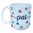 Ver imagem 3 de Kit 4 Canecas 300ml Pai - Porcelana - Decoração Estrela