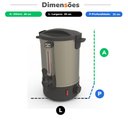 Ver imagem 5 de Cafeteira Automatica Eletrica para Café Passado 8L Inox Prc-08 127V - Progás