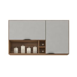 Armário Aéreo para Cozinha Firenze Nicho 2 Portas Demóbile - 1