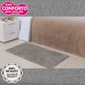 Tapete Retangular Avulso 1,00M x 50cm para Beira de Cama Tecido Confort Divina Cor: Cinza - 3