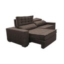 Ver mais imagens de Sofá Retrátil e Reclinável 2,55m Cama inBox Big Star com SoftGel D40 Velupluma Café
