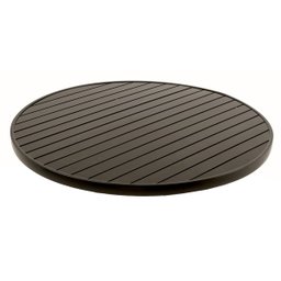 Tampo Ripado em Alumínio para Mesas de 1m de Diâmetro - Preto - 2