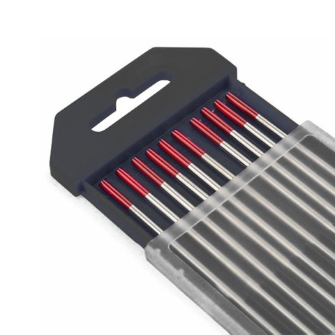 Eletrodo Tungstênio Toriado Vermelho Ewth-2 - 3.2mmx150mm (1/8x6) 10 Unidades